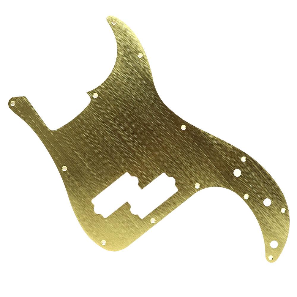 1 Pezzo Battipenna per Chitarra Elettrica in Metallo Piastra Anti-graffio per Precision Bass Pb Parte di Ricambio per Chitarra Bassa 13 Fori