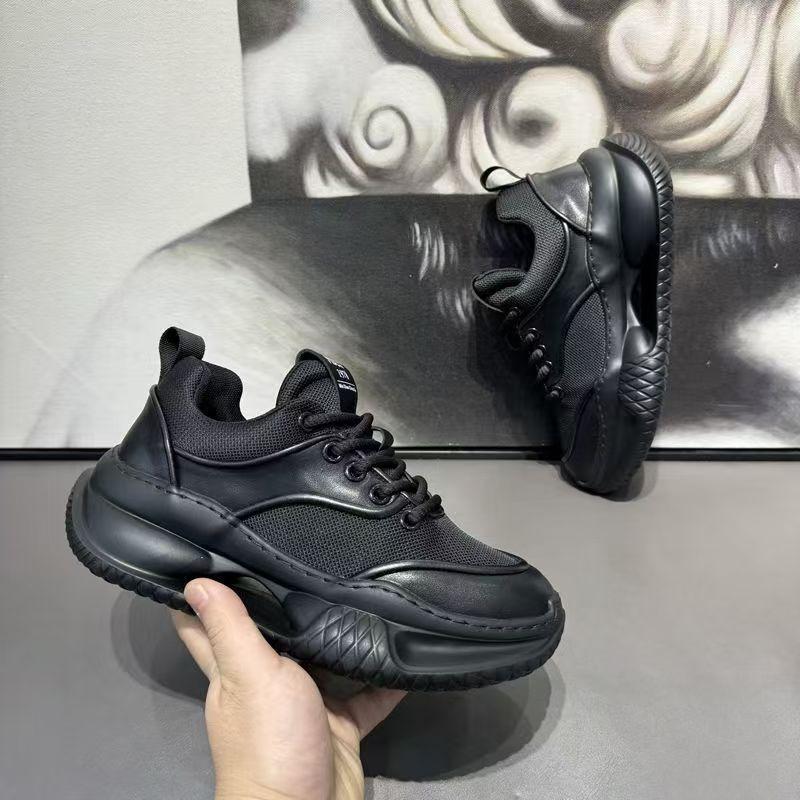 Men's Shoes New Thick-soled Heightening Retro Niche Shoes Fashion Trend Casual Trendy Shoes