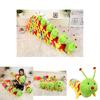 Peluche Bruco Colorato Morbido e Coccoloso Compagno per Bambini e Adulti