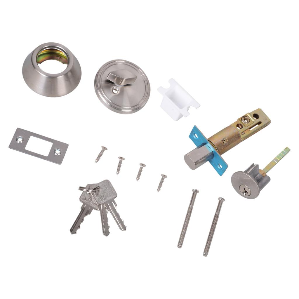 Stainless Steel Invisible Door Lock Interior Door Antitheft Stainless Steel Lock Front Door Entrance Lockset Enduring
