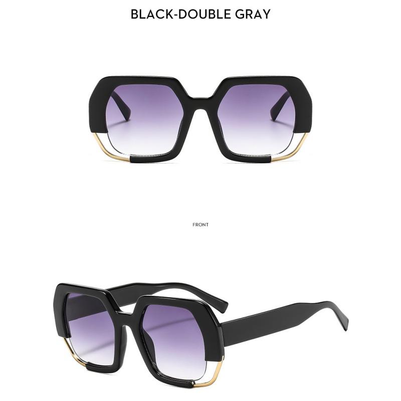 Women's sunglasses, men's and women's fashion square sunglasses, thick frame sunglasses