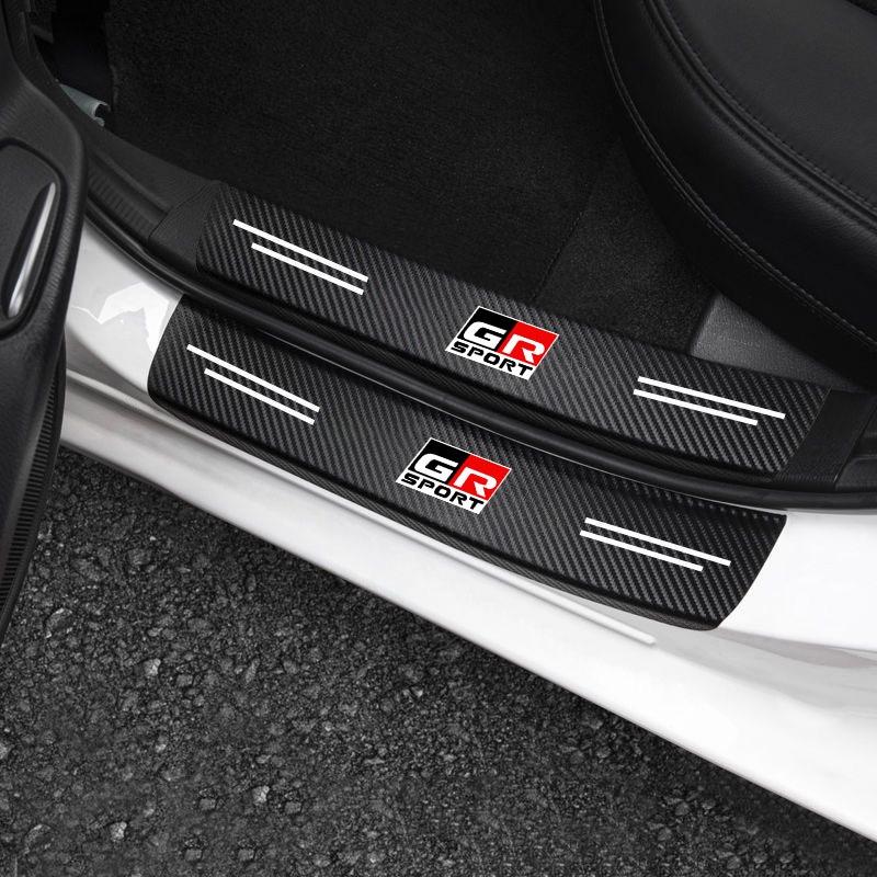 Car Door Sill Pedal Rear Bumper Protector Stickers Anti-scratch for Toyota Corolla Hilux C-HR Yaris 86 Supra Auto Accessories