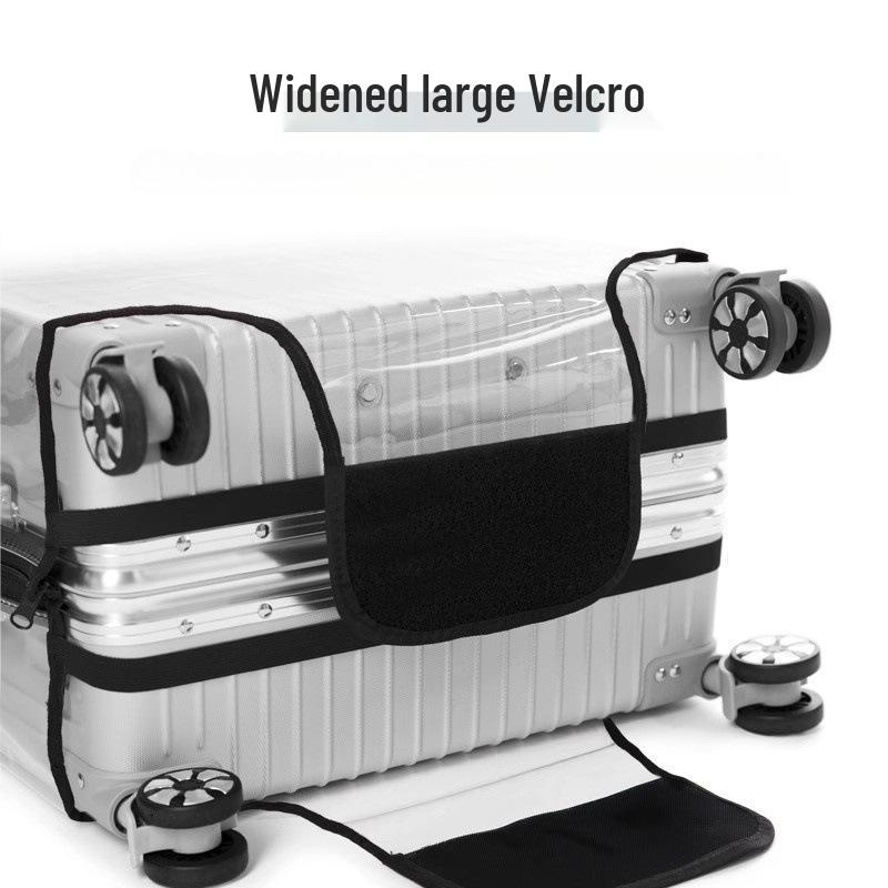 Transparent PVC Suitcase Protector, Removable Dust Cover for 20/24/28 inch Trolley Cases.