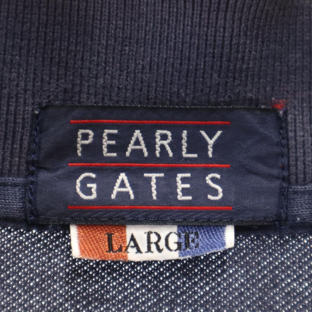 Pearly Gates Golf Short Sleeve Polo Shirt L Navy Men's Used