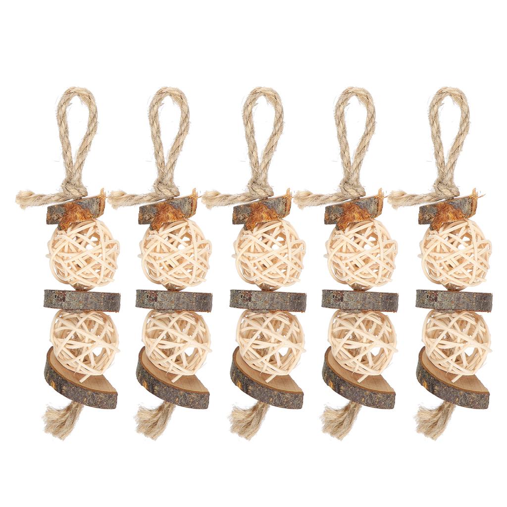Pet Toy Parrot Grinding Rope Toy Applewood Bitten Rattan Ball Hamster Pet String Plaything