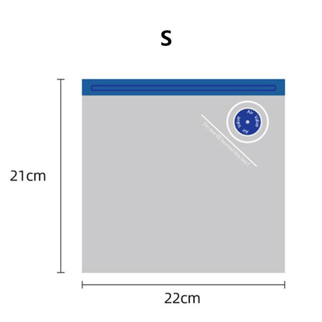 Многоразовый вакуумный пакет для сохранения свежести воздуха компрессионный пакет с герметичной застежкой-молнией самозапечатывающийся пакет для готовой пищи кухонные сумки для хранения 1980₽