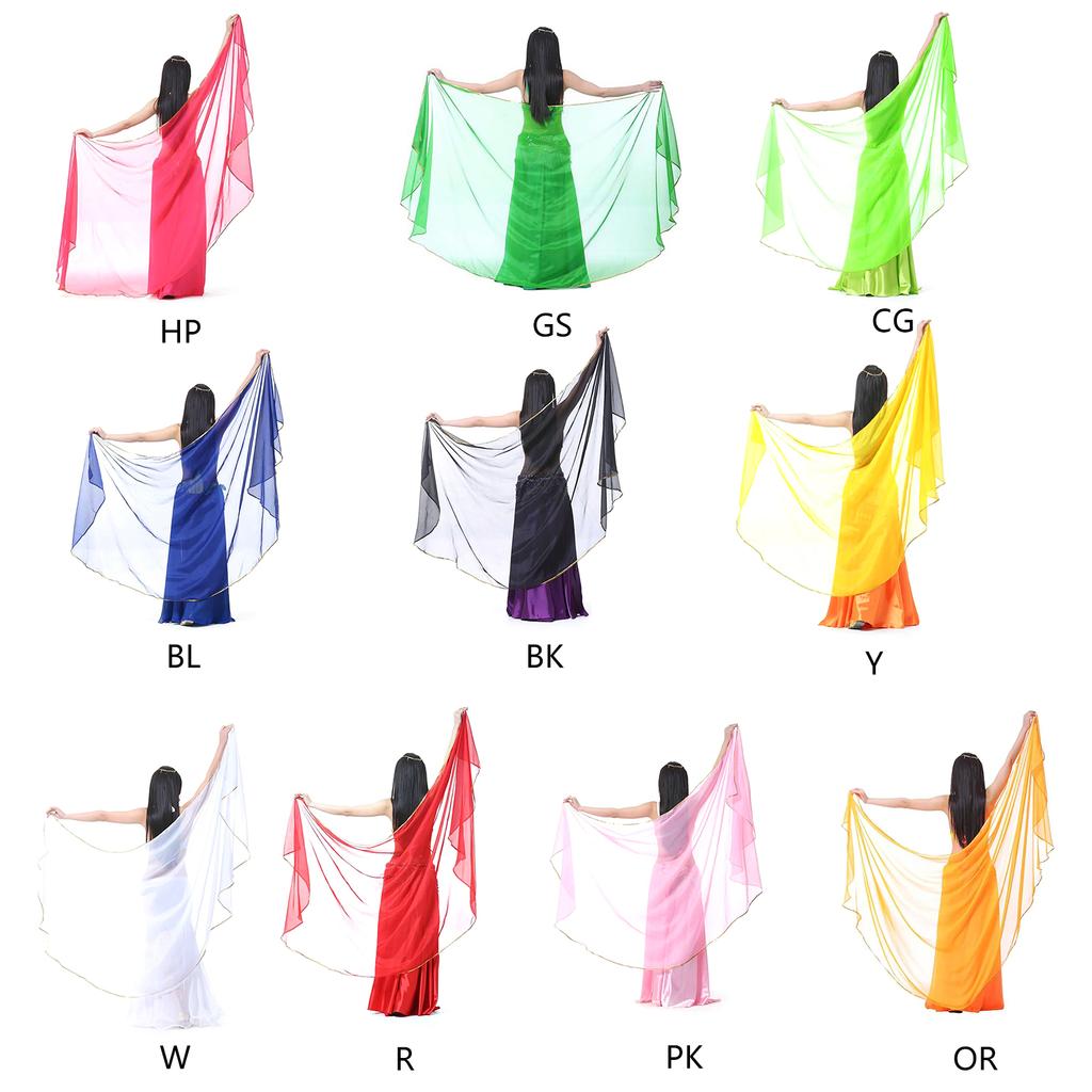 Damen Schal Chiffon Braut Abend Weich Wickeltuch Schal Chiffon Schal Band Schal Satinschal für Frauen und Mädchen