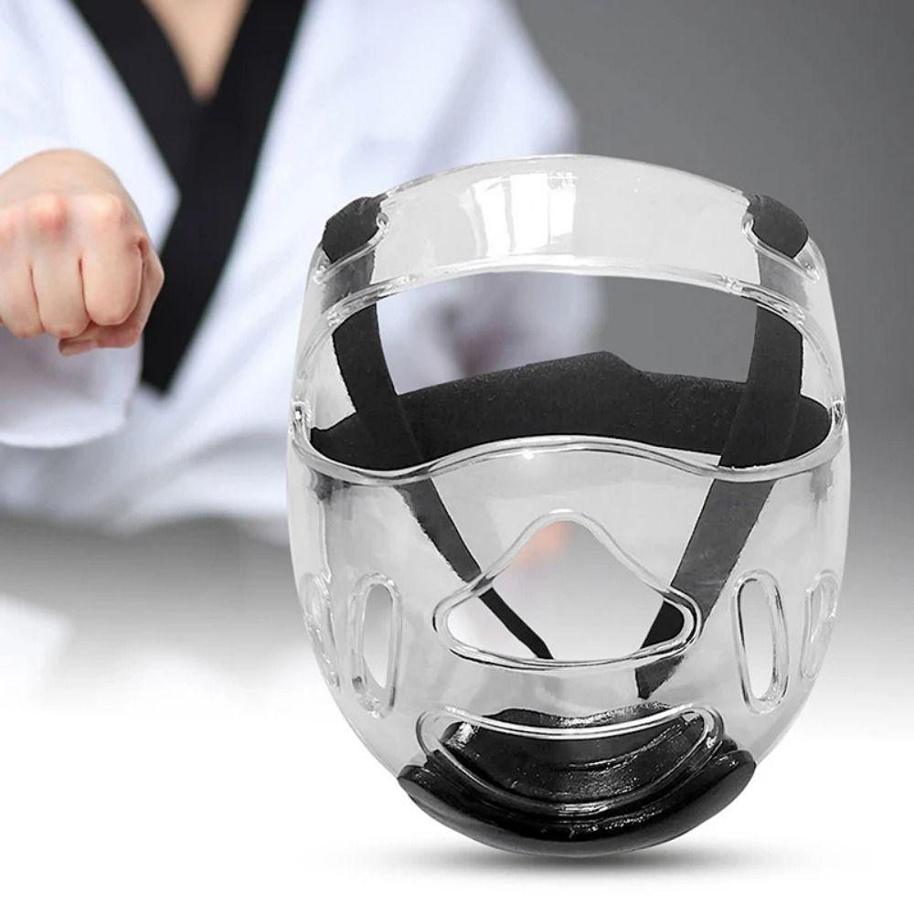 Transparent Mask Taekwondo Helmet Gear Detachable Taekwondo Helmet Taekwondo Mask Face Guard