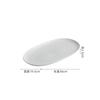 Creative Texture Ceramic Sushi Plate Oval Steamed Fish Plate Dessert Cake Plate Snack Plates Service Plates Hotel Tableware
