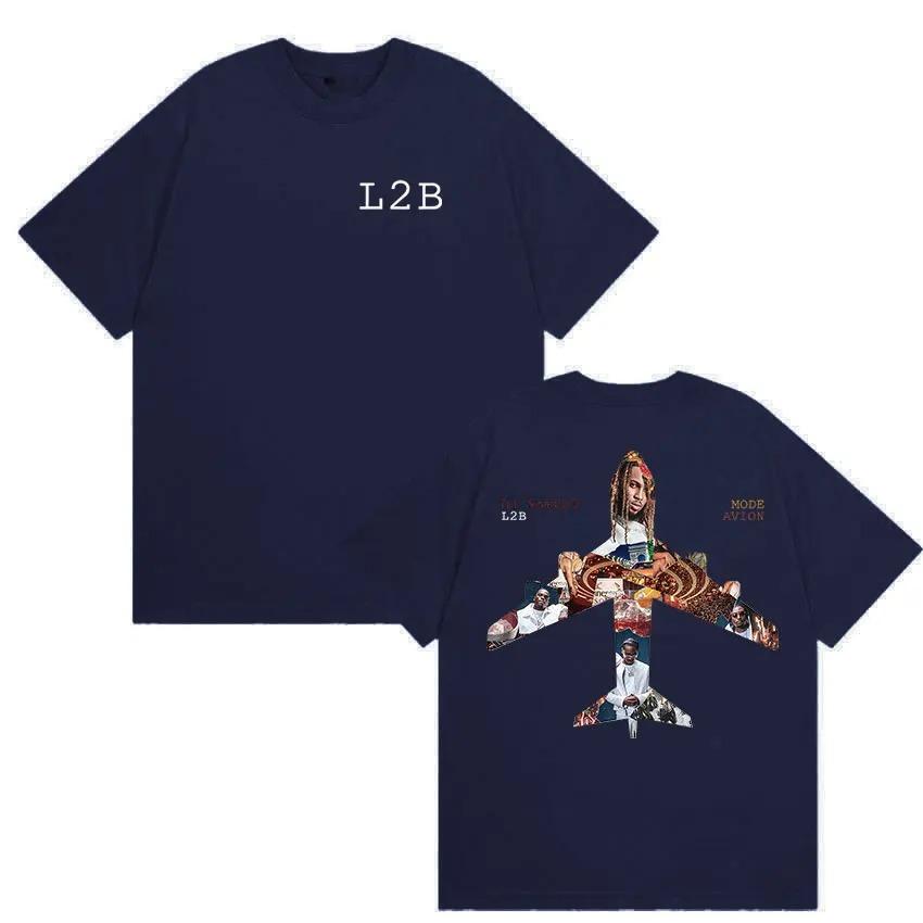 Rapper Nes Pour Briller L2B Tour 2026 Graphic T Shirts Men's Women Hip Hop Fashion Short Sleeve T-shirt Vintage Cotton Tees Streetwear