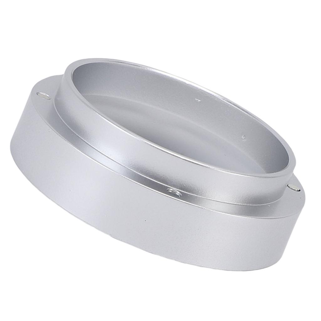 Dosing Funnel Fit for E61 Coffee Machine ABS Magnetic Coffee Portafilter Dosing Ring Replacement Silver 51mm