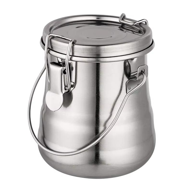 Oil painting brush washer stainless steel oil pot with removable porous filter sealed stainless steel paint brush cleaner серебряный