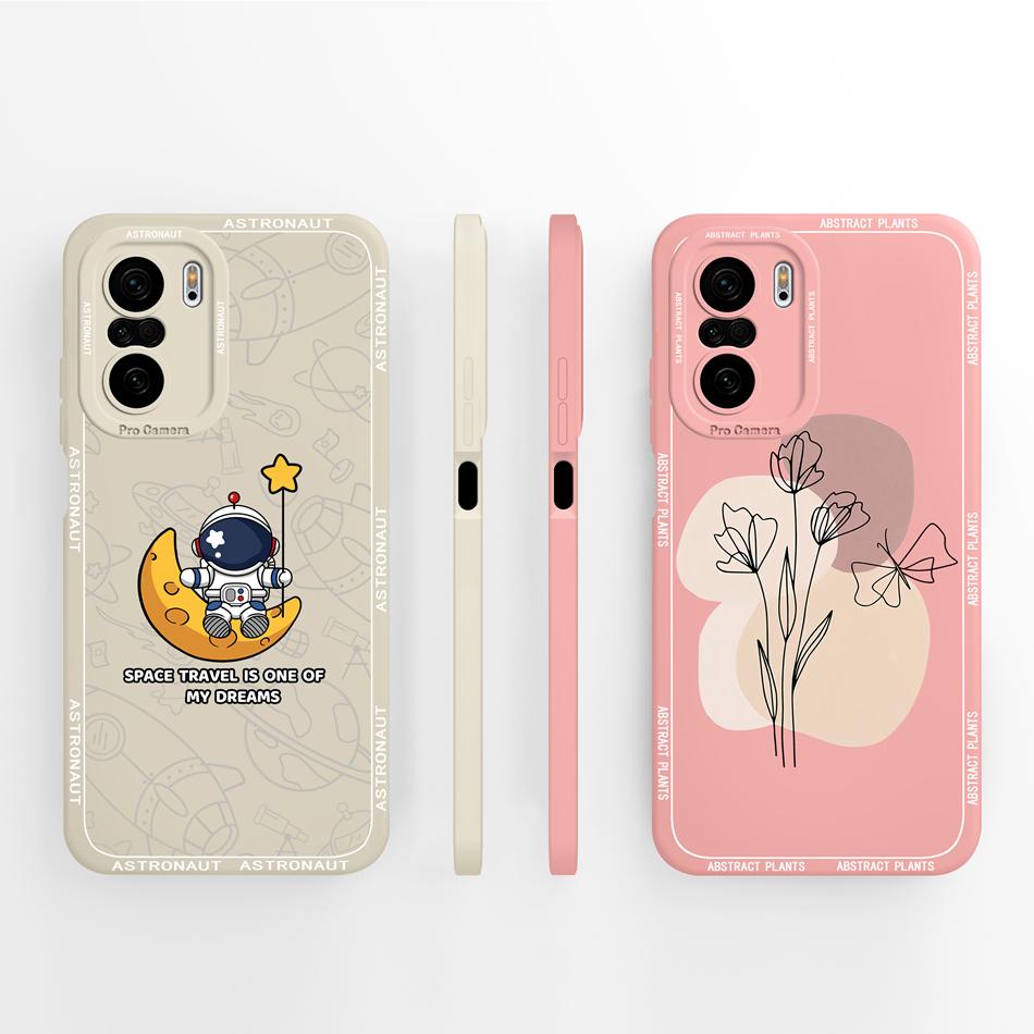 For Poco F3 GT Case Cute Panda Soft Liquid Silicone Camera Protection Shockproof Phone Cover For Poco F 3 PocoF3 Back Covers