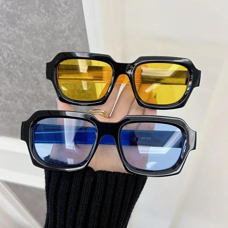 Classic Square Sunglasses Women Men Minimalist Fashion Female Male Retro Casual