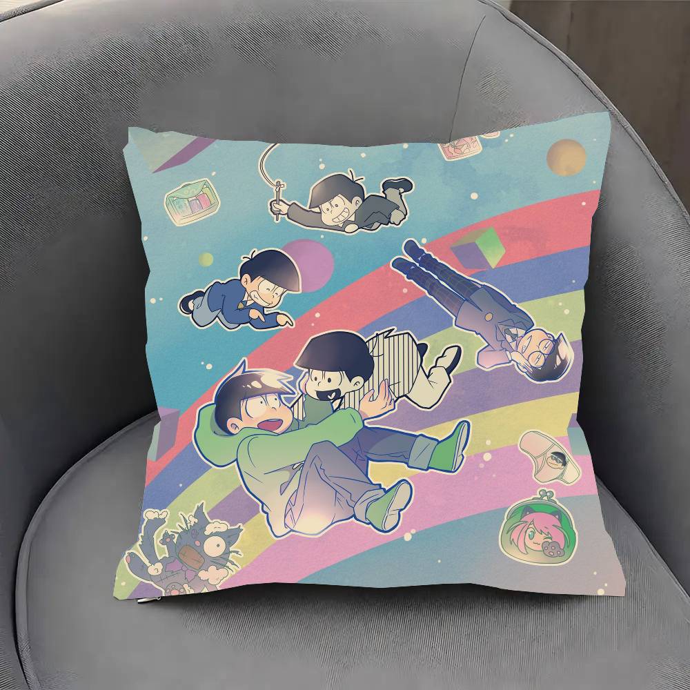 Anime O-Osomatsu S-San Vintage Pillow Case Sofa Cushion Cover Room Home Decoration