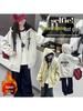 Girls' Alpaca Wool Fleece-Lined Jacket - Korean Casual Style, Hooded, Thick & Warm for Autumn/Winter