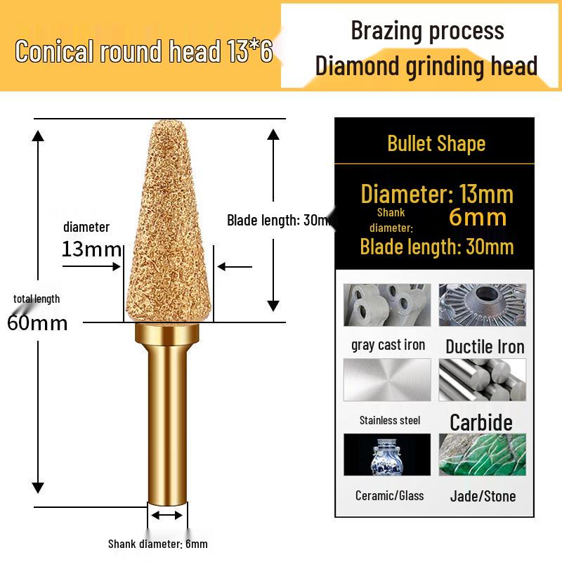 

Diamond Rotary Burr for Cast Iron