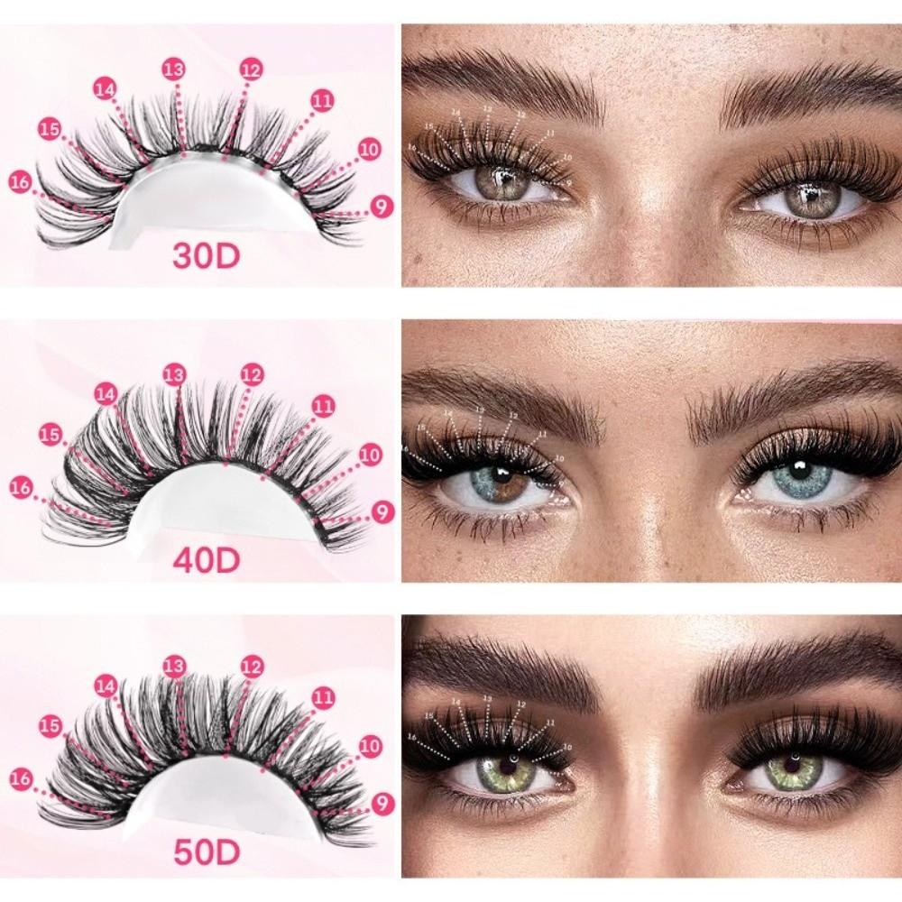 700 Clusters/Box Curvature D Dense Grafted False Eyelashes 9-16MM DIY Lashes Extension  Daily