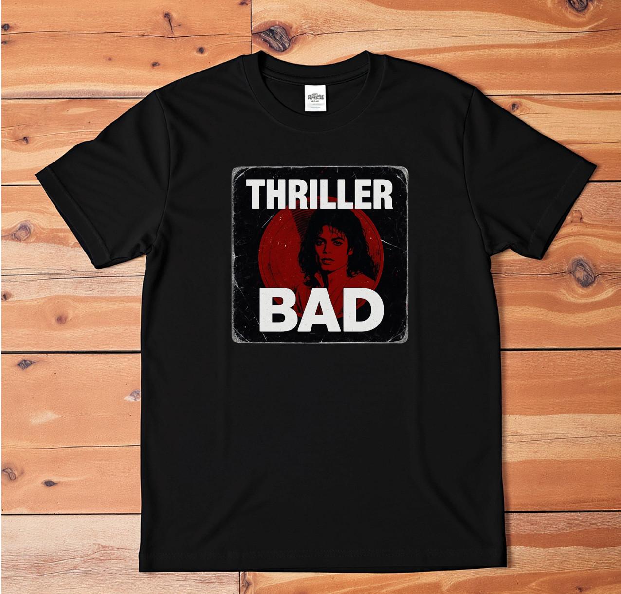Майкл Джексон Thriller Bad Ретро Графическая Футболка Белая Унисекс XL