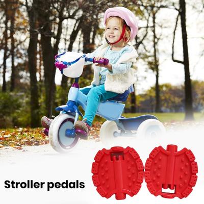 1 Pair Kids Bicycle Replacement Pedal Child Tricycle Non-slip Pedal Baby Stroller Colorful