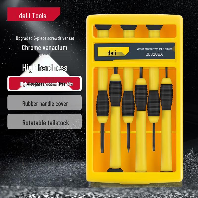 Deli 6-Piece Precision Screwdriver Set