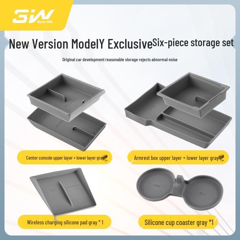 Tesla Model Y/3/S/X Center Console Silicone Cup Holder Coaster