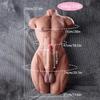 Athletic Sex Doll Torso Realistic Penis Sculpted Chest Abs Firm Glutes TPE Lifelike Skin Touch Intimate Life-Size Real-Feel Male Sex Toy