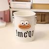 Diy Funny Large Mouth Pen Holder Cute Large-Capacity Pencil Holder Durable Stationery Container Makeup Brush Storage Bucket