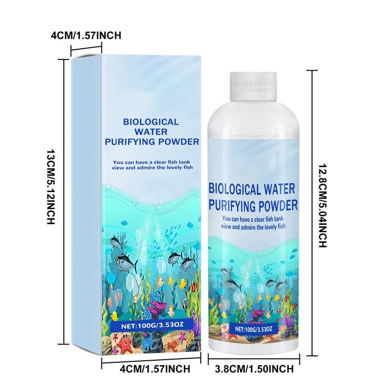 Wasserklärer Für Fischbecken Sicherer Wasserklärer Aquariumreiniger & Fischbeckenspüler Verbessert die Wasserqualität Für Gesunde