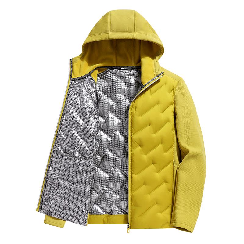 Men's & Women's Hooded Graphene Down Jacket - 90% Goose Down, Lightweight, Fashionable, Warm, Casual Couple Style for Autumn/Winter