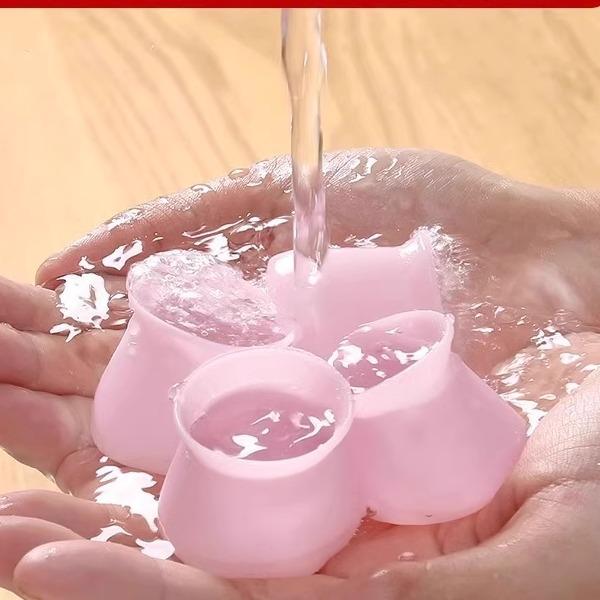 Silicone Non-Slip Chair and Table Leg Covers - Thick, Universal, Wear-Resistant Protection Pads