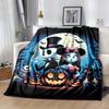1pc Halloween Jack Printing Blanket - Soft, All-Season Throw for Office Blanket,Personalized Gift with Adorable Cartoon Design