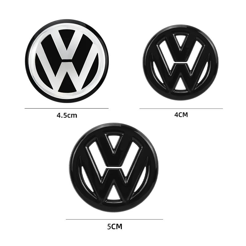 2026 Hot For VOLKSWAGEN VW 40 45 50mm ABS Hollow Out Car Steering Wheel Center Emblem Sticker For Volkswagen Polo VW GTI Golf Je