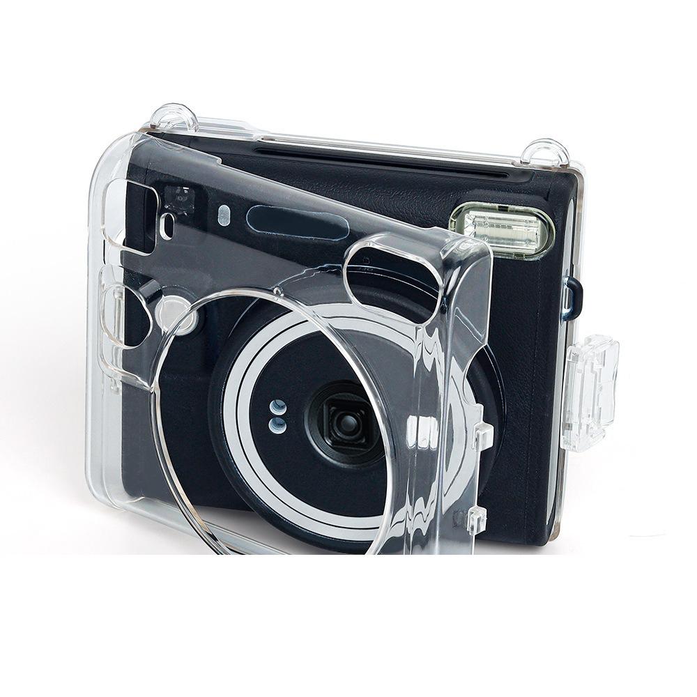 [Film Lab] Instax Square SQ40 Transparent Case Camera Protective Case with Strap CAA10