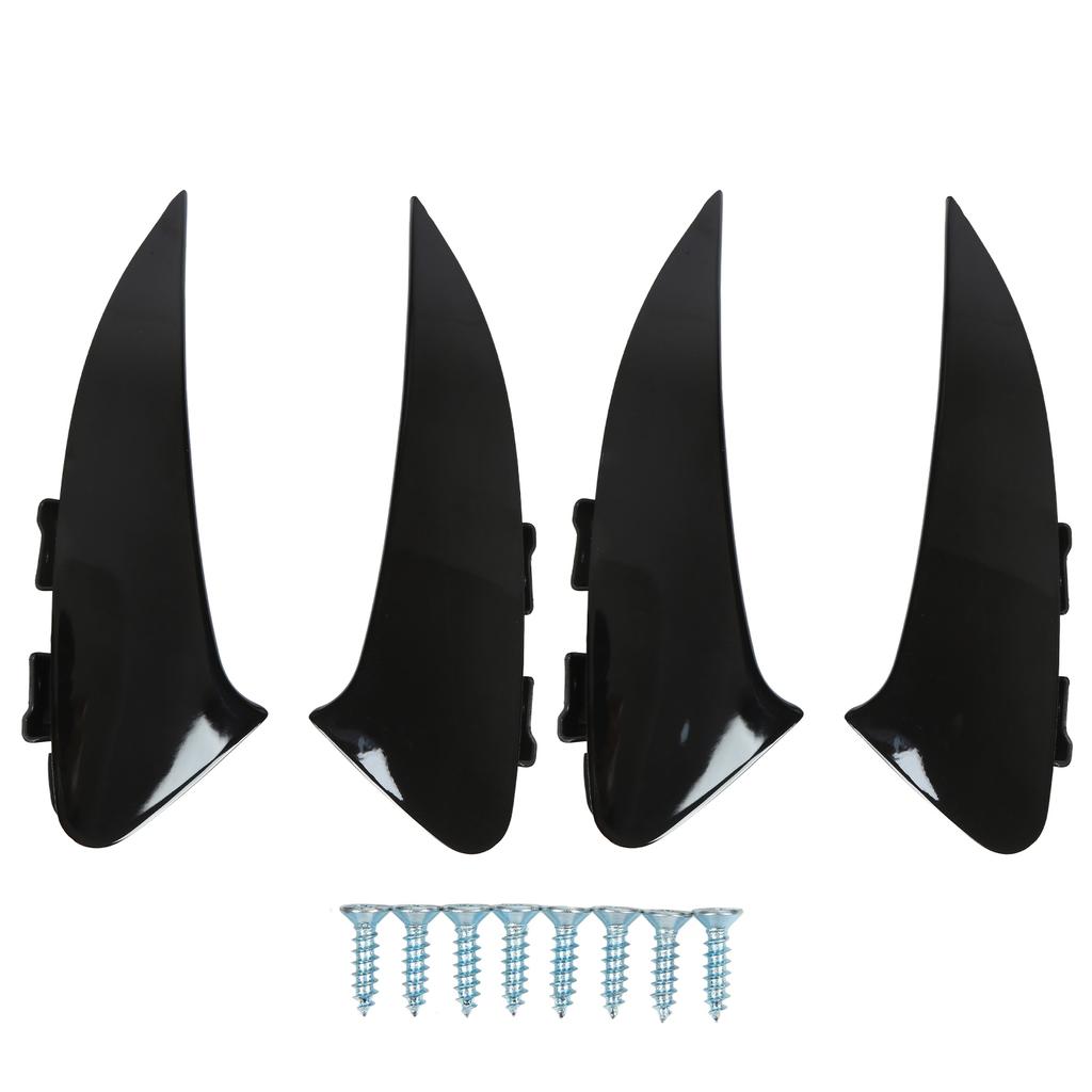 4pcs Rear Bumper Air Vent Spoiler Left Right Glossy Black Replacement for Mercedes Benz C118 X118