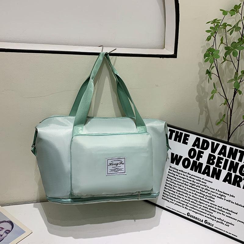 Canvas backpack, college style drawbar bag, travel bag, large capacity business travel luggage bag, foldable