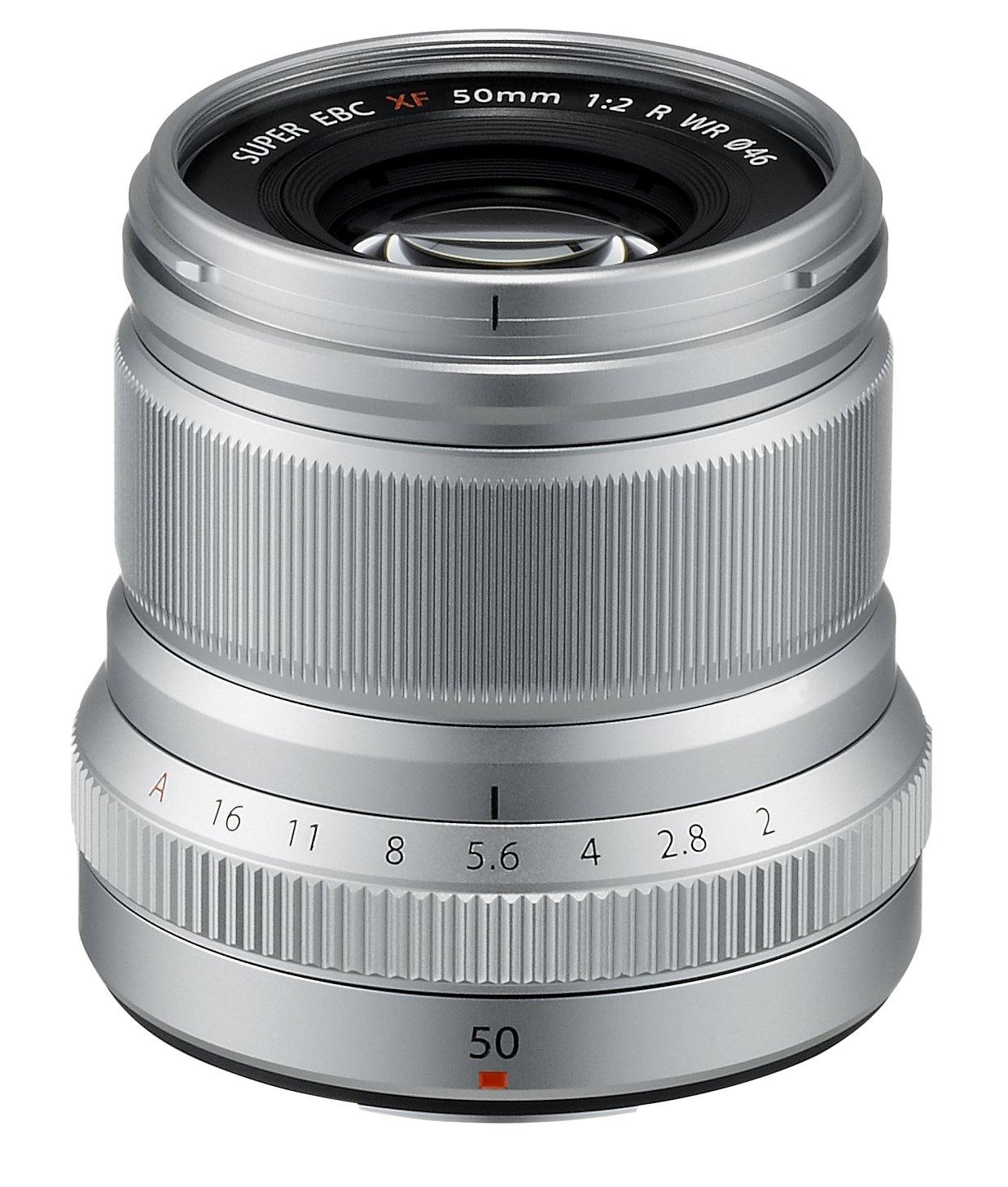 

FUJIFILM X Interchangeable Lens Fujinon Single Focus Medium Telephoto Compact 50mm F2 Low Temperature Resistant Aperture Ring Silver F XF50MMF2 R WR S
