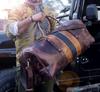 Personalized Leather Weekender Bag: Handmade Top Grain Travel Duffel