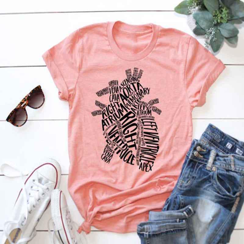 Buy Anatomical Heart Tee Nurse Shirts Nursing Student Shirt