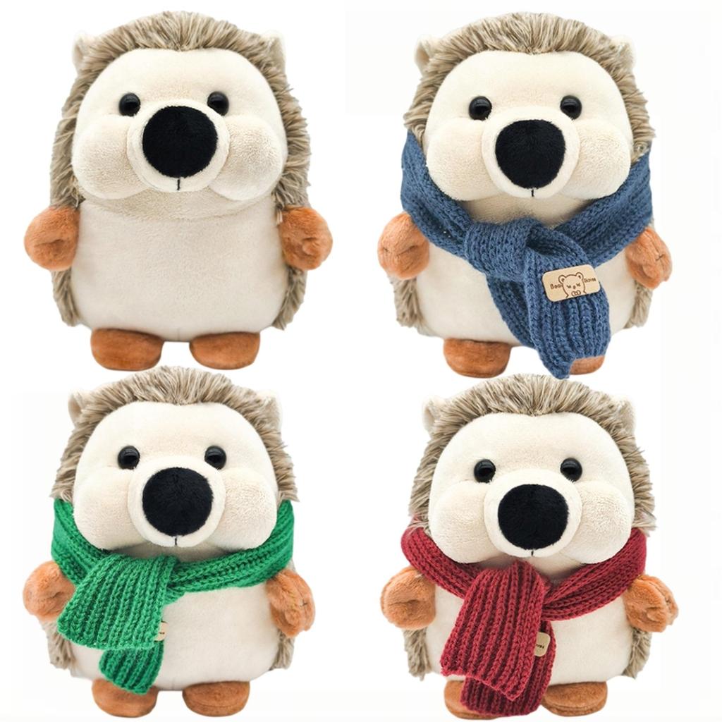 Cute Simulation With Scarf, Mr. Hedgehog Plush Toy, Doll Pendant, Cloth Doll, Birthday Gift