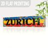 Zürich 2D Flache Plakette 40x10cm Home Cafe Man Cave Innen Außen Wanddekoration