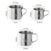 304 Stainless Steel Tea Milk Cup with Handle Children's Cup New Baby Milk Cup