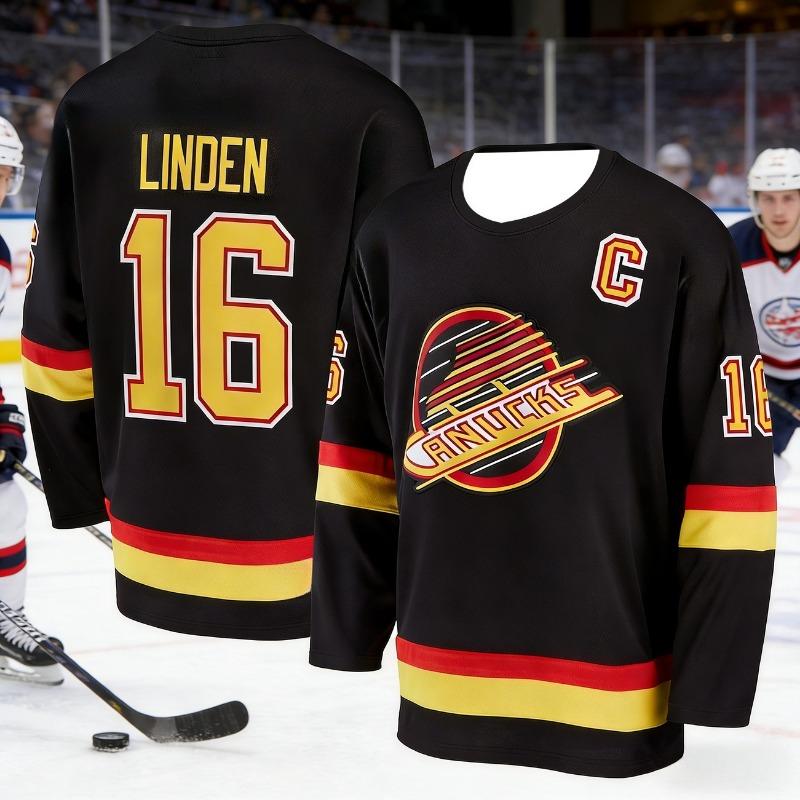 2026 Men's New Vancouver Canucks Hockey Game Training Suit - Breathable Long-sleeved Shirt Kids