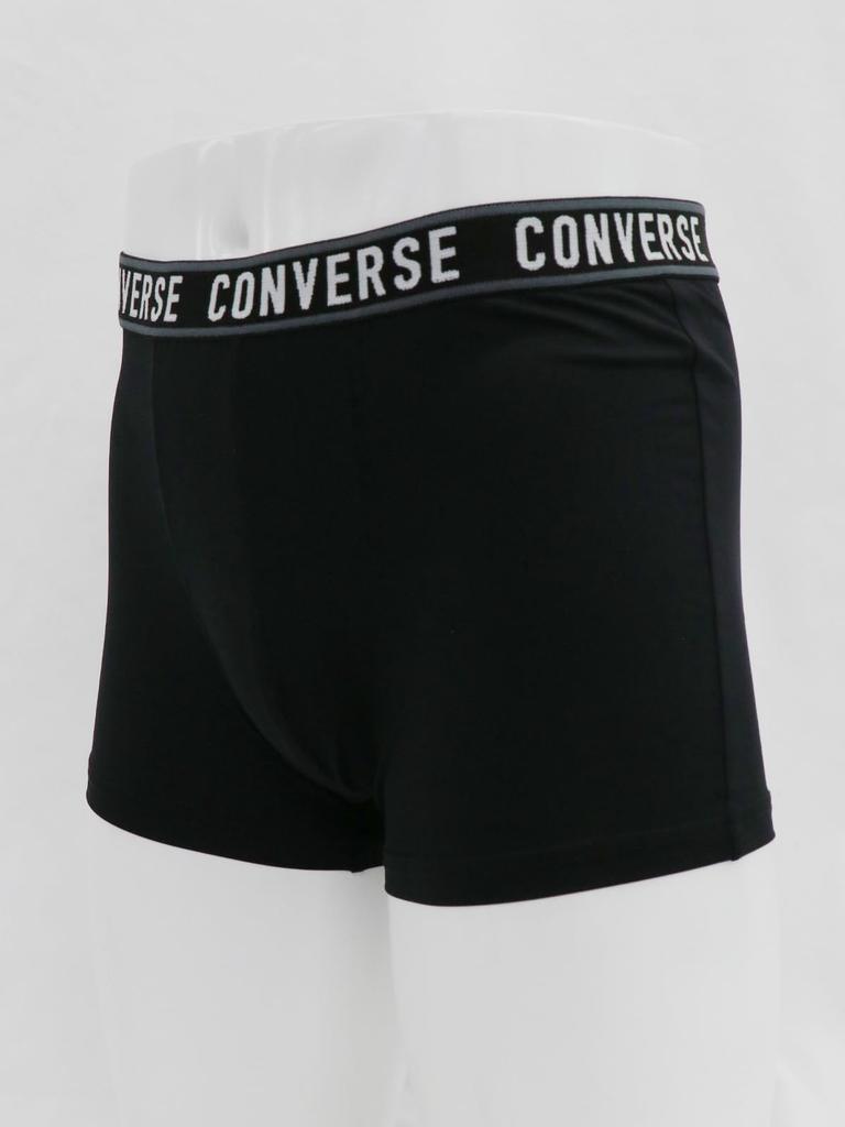 Kaituck Family Converse Boxer Briefs, 3-Piece Set, Underwear, Black, Sizes M, L, LL (L, Black)