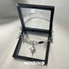 Rivet Necklace Metal Punk Style European and American Subculture Hot Girl Choker Necklace Niche Minimalist Style Clavicle Chain Trend