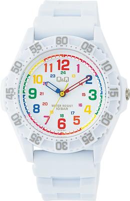 Citizen Water Resistant To 10 White Q&Q VR78-001 Men's Watch, ATM,