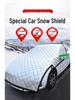Universal Frostproof & Snowproof Car Shield: Half Cover Windshield Protector for Winter