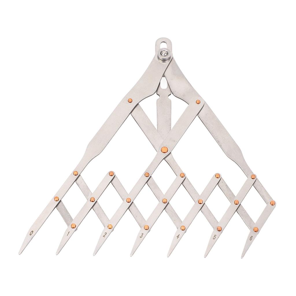 Equal Distance Measuring Ruler Stainless Steel Equidistant Ruler Equal Space Divider Leather Belt