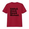 Eddie Alex Dave Michael Cotton T Shirt Vintage Washed Streetwear Slightly Unisex Casual Breathable Top For Everyday Wear