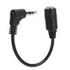 10cm 90 Degree Elbow Cable 3 Pole 3.5mm Male to Female Audio Cable  for Audio Devices